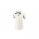 NIKE Camiseta Yankees New York Beige