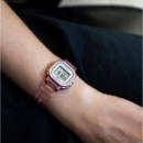 Casio LA-20WHS-4A – Reloj Digital Rosa Transparente con Luz LED y WR