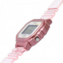 Casio LA-20WHS-4A – Reloj Digital Rosa Transparente con Luz LED y WR