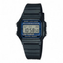 CASIO F-105W-1A Reloj Digital Unisex Clásico Negro Iluminator Crono Alarma WR