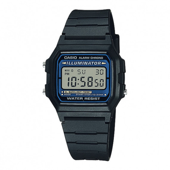 CASIO F-105W-1A Reloj Digital Unisex Clásico Negro Iluminator Crono Alarma WR