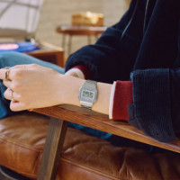 Casio A158WEA-7 Reloj Digital Unisex – Diseño Vintage Plateado – Correa de Acero Inoxidable con Cronómetro y Alarma - A158WEA-7