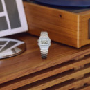 Casio A158WEA-7 Reloj Digital Unisex – Diseño Vintage Plateado – Correa de Acero Inoxidable con Cronómetro y Alarma - A158WEA-7