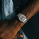Casio A158WEM-7 Reloj Digital Unisex – Diseño Vintage Plateado con Correa Milanesa de Acero Inoxidable - A158WEM-7