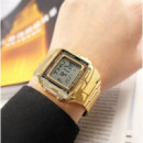 Casio DB-360G-9A Reloj Digital Unisex – Data Bank Dorado con Telememo, Temporizador y Batería de 10 Años - DB360G