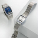 Casio AQ-230EM-7A Reloj Analógico-Digital Unisex – Esfera Plateada con Correa de Malla