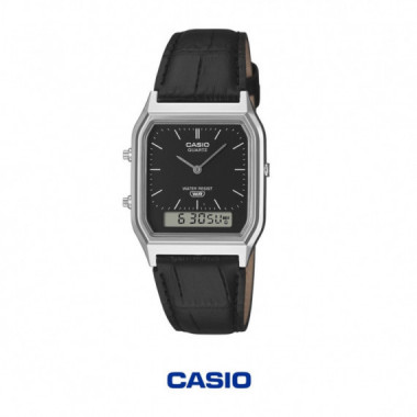 Casio AQ-230EL-1A Reloj Anal&oacute;gico-Digital Unisex &ndash; Esfera Negra con Correa de Pie