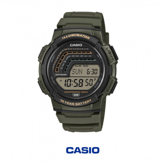 Casio WS-1800-3AV Reloj Digital Deportivo Hombre – Temporizador Intervalos