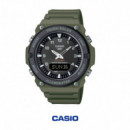 Casio AQ-S820W-3B Reloj Analógico-Digital Solar Unisex – Tough Solar, Hora Mundial y WR 100 m