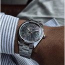CASIO MTP-1302DS-1A – Reloj Analógico Hombre Acero Inoxidable, Esfera Nácar Negra, WR 50M