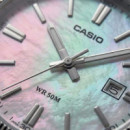 CASIO MTP-1302DS-7A – Reloj Analógico Hombre Acero Inoxidable, Esfera Nácar Blanca, WR 50M