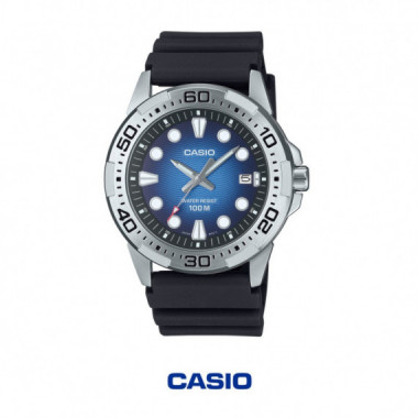 Casio MTD-140-2AV Reloj Anal&oacute;gico Hombre &ndash; 100 m WR, Estilo Diver y Correa de Resina