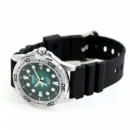 Casio MTD-140-3A Reloj Analógico Hombre – Estilo Diver Verde – Resina, Fecha y WR 100M