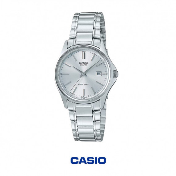 CASIO LTP-1183A-7A – Reloj Analógico Mujer Acero Inoxidable, Calendario, Diseño Clásico Elegante