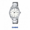 CASIO LTP-1302PD-7A1 – Reloj Analógico Mujer Acero Inoxidable, WR 50M, Calendario, Diseño Elegante