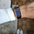 Casio LTP-B165GL-2BV Reloj Analógico Mujer – Caja Dorada Rectangular, Esfera Azul y Correa de Piel