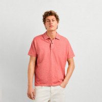 Polo teñido en prenda fit regular