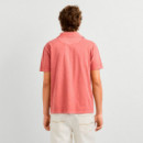 Polo teñido en prenda fit regular