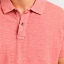 Polo teñido en prenda fit regular