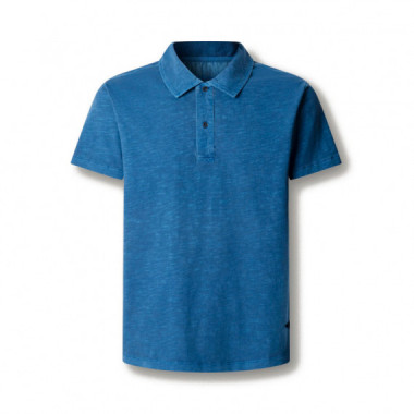 Polo te&ntilde;ido en prenda fit regular