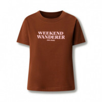 Camiseta texto estampado