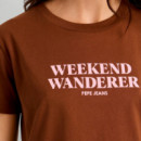 Camiseta texto estampado