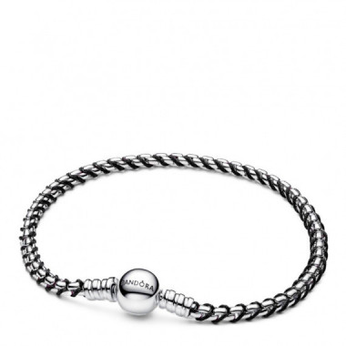 Pulsera Cadena Caja Cord&oacute;n Negro 593816C02