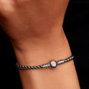 Pulsera Cadena Caja Cordón Negro 593816C02