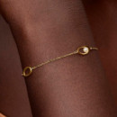 Pulsera Ovalada Forma Orgánica en Pavé y Perla Cultivada de Agua Dulce Tratada 564677C01