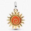 Charm Colgante Sol Remolino en Dos Tonos 764703C01