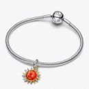 Charm Colgante Sol Remolino en Dos Tonos 764703C01
