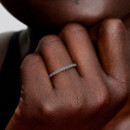Anillo Banda Azul Brillante 162999C02
