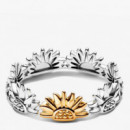 Anillo Girasol en Dos Tonos 164702C00