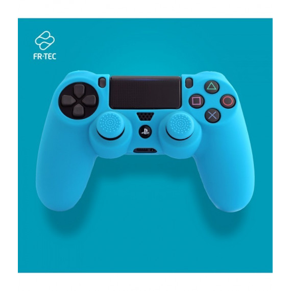 Etui en silicone pour manette + Grips Bleu FT0007 PS4 BLADE