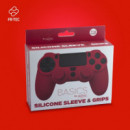 Funda Roja para Mando y Grips PS4  BLADE
