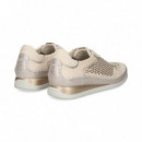 DEPORTIVO PICADO PESPUNTES PIEL BEIGE
