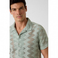 Camisa Lattice de punto calado Guess