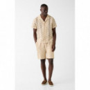 Camisa Lattice de punto calado Guess