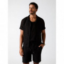Camisa Lattice de punto calado Guess