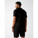 Camisa Lattice de punto calado Guess