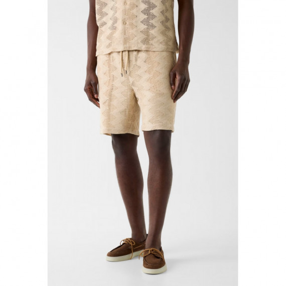 Pantalón corto Lattice de punto calado Guess