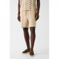 Pantalón corto Lattice de punto calado Guess