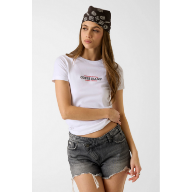 Camiseta Guess American blanca