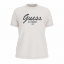 Camiseta Guess Andrea blanco roto