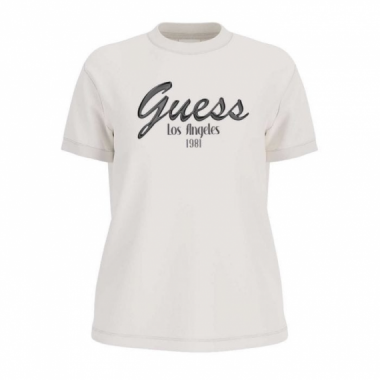 Camiseta Guess Andrea blanco roto
