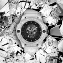 RELOJ THE SKULL 44MM SILI TRANSPARENTE