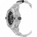 RELOJ THE SKULL 44MM SILI TRANSPARENTE