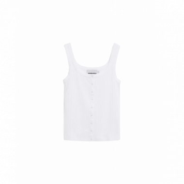Camisetas Mujer Camiseta ARMEDANGELS Pointelle White