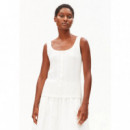 Camisetas Mujer Camiseta ARMEDANGELS Pointelle White