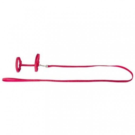 FREEDOG gato set arnes y tirador rojo vino 25/30x25/40 cm